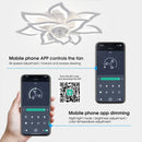 Ljojo Lotus Electric Fan French Luxury Ceiling Lamp