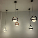 Ljojo LED Pendant Lights Acrylic Ball Black White Green Red Yellow Metal G4 Bulb