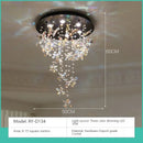 LED Butterfly Crystal Chandelier Light Fixture Modern Luxury Art Home Decor Ljojo