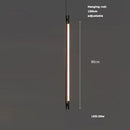 LED Pendant Lamp Modern Linear Ceiling Light Fixture for Bedroom Dining Room by Ljojo