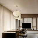 Ljojo Minimalist Silk Chandelier: Nordic Wabi Sabi Pendant Light Fixture