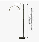 Ljojo Modern LED Moon Floor Lamp for Beauty Salon & Makeup - Black & White