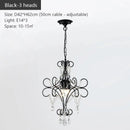 Iron Crystal Chandelier Luxury Boutique Modern Country Style for Living Room by Ljojo
