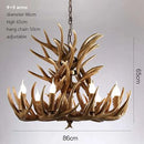 Ljojo Resin Antler Pendant Chandelier Industrial Deer Horn Lights House Decoration Fixtures