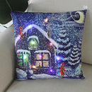 Ljojo Merry Santa Claus LED Light Pillow Cover - Home Decoration