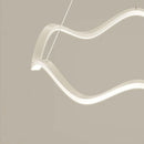 LED Chandelier: Wavy Ring Nordic Style Lighting by Ljojo