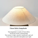 Ljojo Ceramic Table Lamp LED Night Light Fabric Lampshade Bedroom Decor Pottery Jar Style
