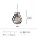Modern Colorful Glass Chandelier LED Pendant Light for Dining Room Ljojo