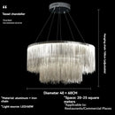 Nordic Postmodern Art Chandelier Luxury Tassel Designer LED Decorative Lamps by Ljojo