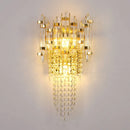 Crystal Wall Lamp: Postmodern Luxury Light Fixture for Living Room and Bedroom by Ljojo