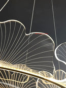 Ginkgo Lotus Leaf Chandelier Light - Postmodern Dimming Fixture by Ljojo