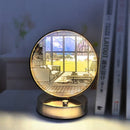 LED Light Mirror Painting USB Rechargeable Dimming Wall Artwork Table Lamp Decor by Ljojo