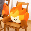 Ljojo Lumbar Support Cushion for Office, Car, Sofa - Flame Pattern, Comfortable Sitting Experience
