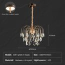 Ljojo Luxury Crystal Ceiling Chandelier Gold | Elegant Bedroom Dining Room Lighting