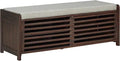 Ljojo™ Entry Shoe Bench with Cushioned Seat, 2 Drawers & Slatted Shelf