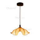 Ljojo Japanese Wabi Sabi Petal Resin LED Pendant Light for Living Room - Creative Chandelier