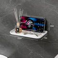 Ljojo™ Wall Mounted Shelf Foldable Storage Rack, Space Saving WiFi Router Holder