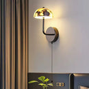 LED Mushroom Wall Light Marble Sconce Ljojo Bedroom Foyer Decor Dining Room Accent