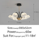 Modern Creativity Chandelier Flowers Ceiling Light Luxe for Bedroom Living Room - Ljojo