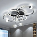 Gold Black White Starry Sky Ceiling Chandelier LED Pendant Lamp for Villa Bedroom by Ljojo