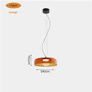 Nordic Orange Glass Led Pendant Lights Chandelier for Living Dining Room by Ljojo