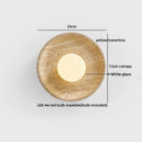 Ljojo LED Pull Chain Wall Light Yellow Travertine Stair Lamp