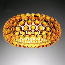Ljojo Acrylic Pendant Light Fixture Foscarini Caboche Dia35/50/65cm Clear Gold Hanging Lamp