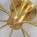 Nordic Gold Chandelier Modern Glass Ceiling Light Fixture for Living Room Bedroom - Ljojo