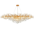 Gold Crystal Ceiling Chandelier for Dining Living Room Luxury by Ljojo