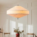 Wabi Sabi Fabric Pendant Light Chandelier Home Decor Indoor Lighting Fixtures by Ljojo
