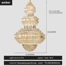 2025 European Duplex Large Chandelier Crystal Lamp for Villa Living Room - Ljojo