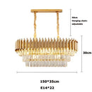 Crystal Pendant Light Modern Luxury Chandelier for Dining Room Bedroom - Ljojo