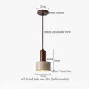LED Hanging Lamp Yellow Travertine for Kitchen Island Dining Room Chandelier Ljojo