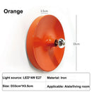 Ljojo Metallic Silver Ripple Saucer Wall Lamp for Living Room Hallway