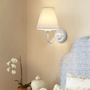 LED Modern Wall Lamp Indoor Lighting Nordic E27 Fabric Retro Wall Lamp Bedroom Bedside Ljojo