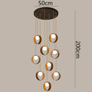 Ljojo LED Pendant Light for Modern Home Decor and Staircase Chandeliers