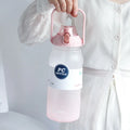 Ljojo 2000ML Sports Water Bottle with Straw - Large Capacity Jug for Fitness