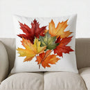 Autumn Maple Leaves Decorative Pillow Cover by Ljojo for Sofa, Bedroom, Car