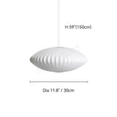 Denmark Designer Silk Pendant Lamp Minimalist Nordic Wabi Sabi for Hotel Restaurant by Ljojo.