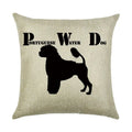 Ljojo Linen Pillowcase: Cartoon Digital Print Pattern for Office, Car, Home Sofa
