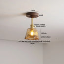 Ljojo LED Glass Ceiling Lamp Modern Yellow Lighting for Home Restaurant Hallway