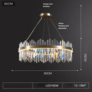 LED Modern Gold Crystal Chandelier - Designer Hanging Lamp by Ljojo