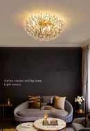 LED Modern Crystal Ceiling Lamp Tree Branch Chandelier for Living Room by Ljojo