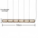 Nordic Long Stripe Led Chandelier Glass Pendant Lamp by Ljojo
