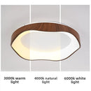 Nordic Wood Grain LED Ceiling Light for Living Room Dining Room Table - Ljojo