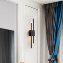 Ljojo Luxe Gold LED Tube Wall Sconce with Marble Accent