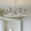 Ljojo Bauhaus Cups Design LED Pendant Light High-end Metal Chandelier Fixture
