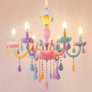 Crystal Led Chandelier European Candle Lustre Restaurant Bedroom Children Room Light Princess Pendant Lamp by Ljojo