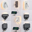 Ljojo LED Wall Lamp with USB Charging, Modern Minimalist Design