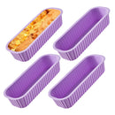 Ljojo Mini Silicone Bread Toast Mold Set - Kitchen Bakeware for DIY Baking